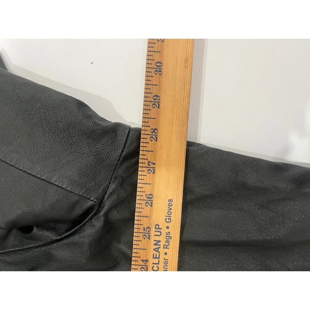 Mens Black Leather Trench Coat Pink Trim‎ Duster Jacket Outerwear Venezia